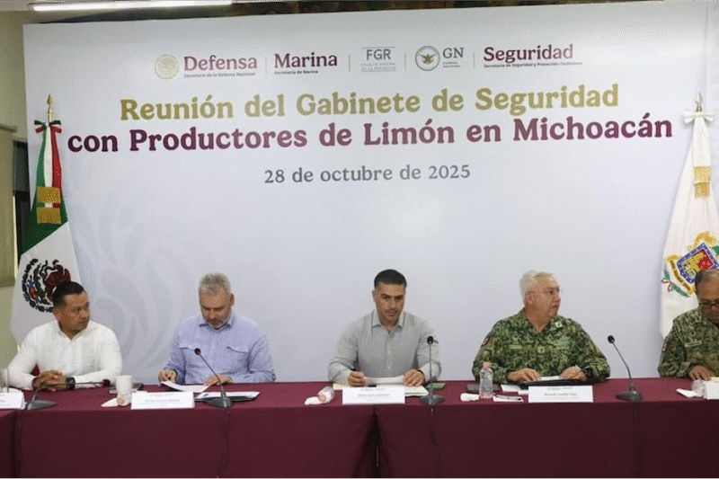 Gabinete de seguridad llega a Apatzingán tras asesinato de líder limonero