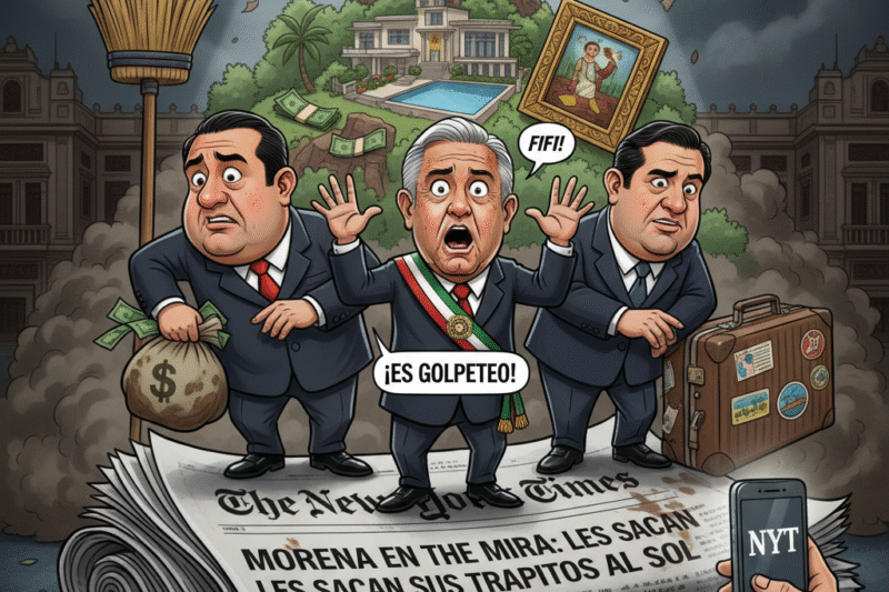 Morena en la mira del New York Times: les sacan sus trapitos al sol