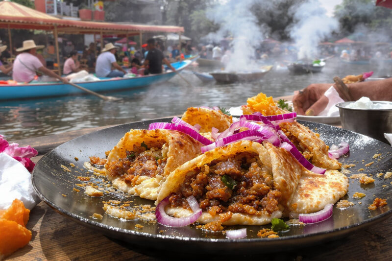 Gorditas flotantes de Xochimilco: el desayuno que navega entre tradición y sabor
